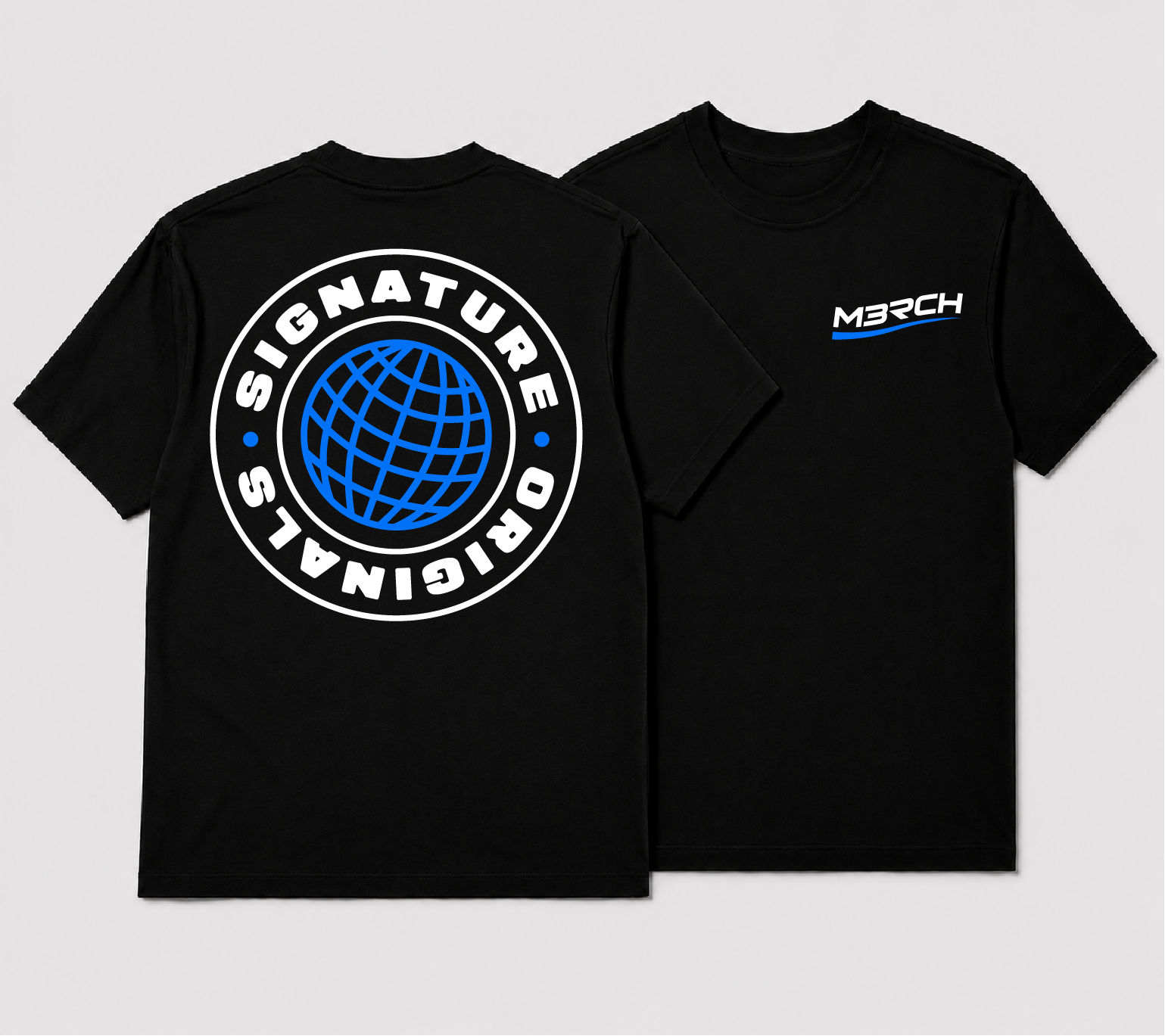 M3RCH Globe Tee Black
