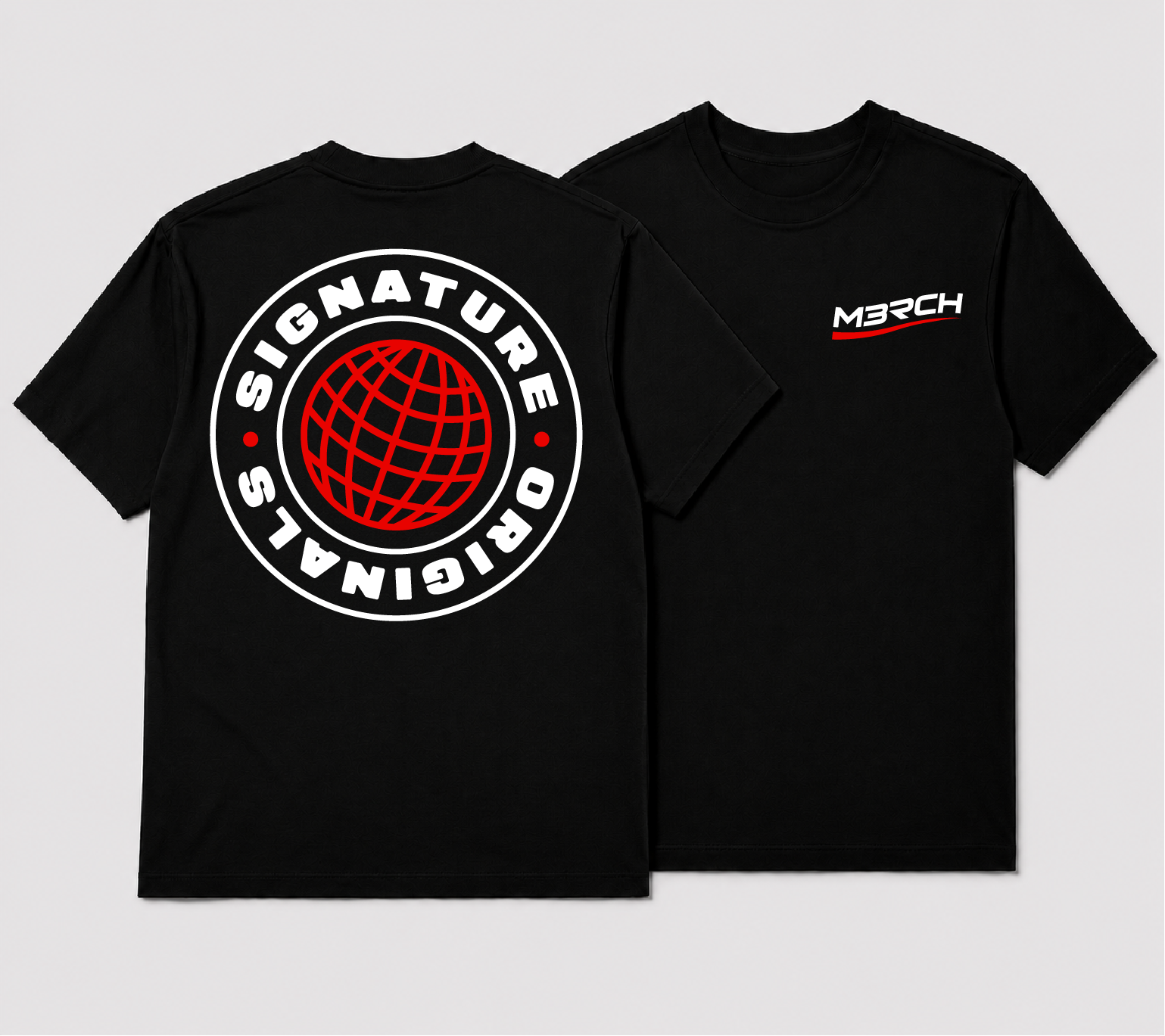 M3RCH Globe Tee Black