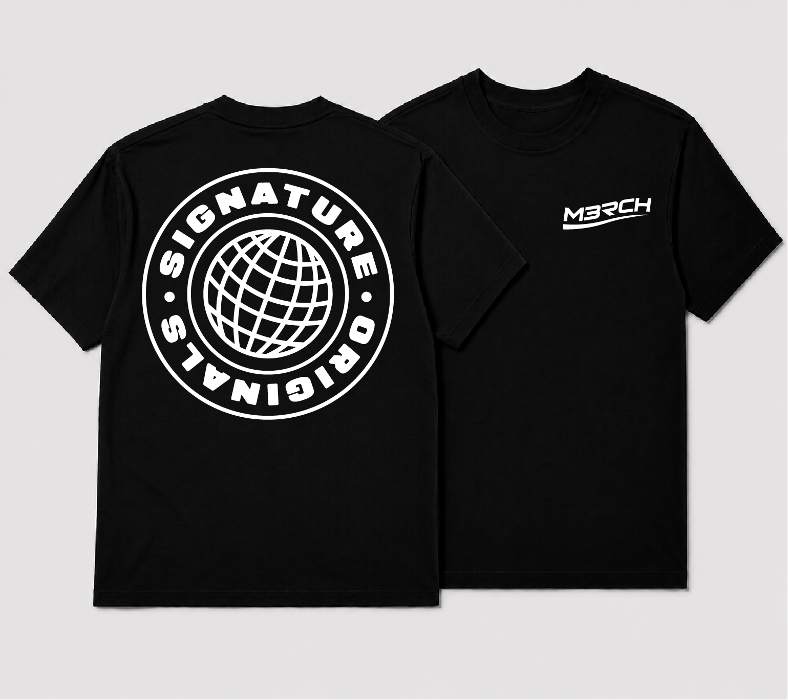 M3RCH Globe Tee Black