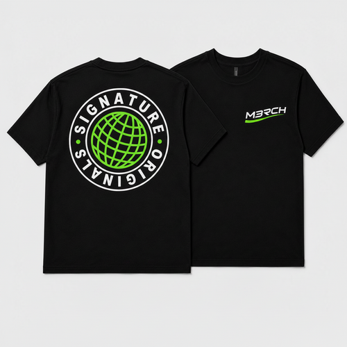 M3RCH Globe Tee Black