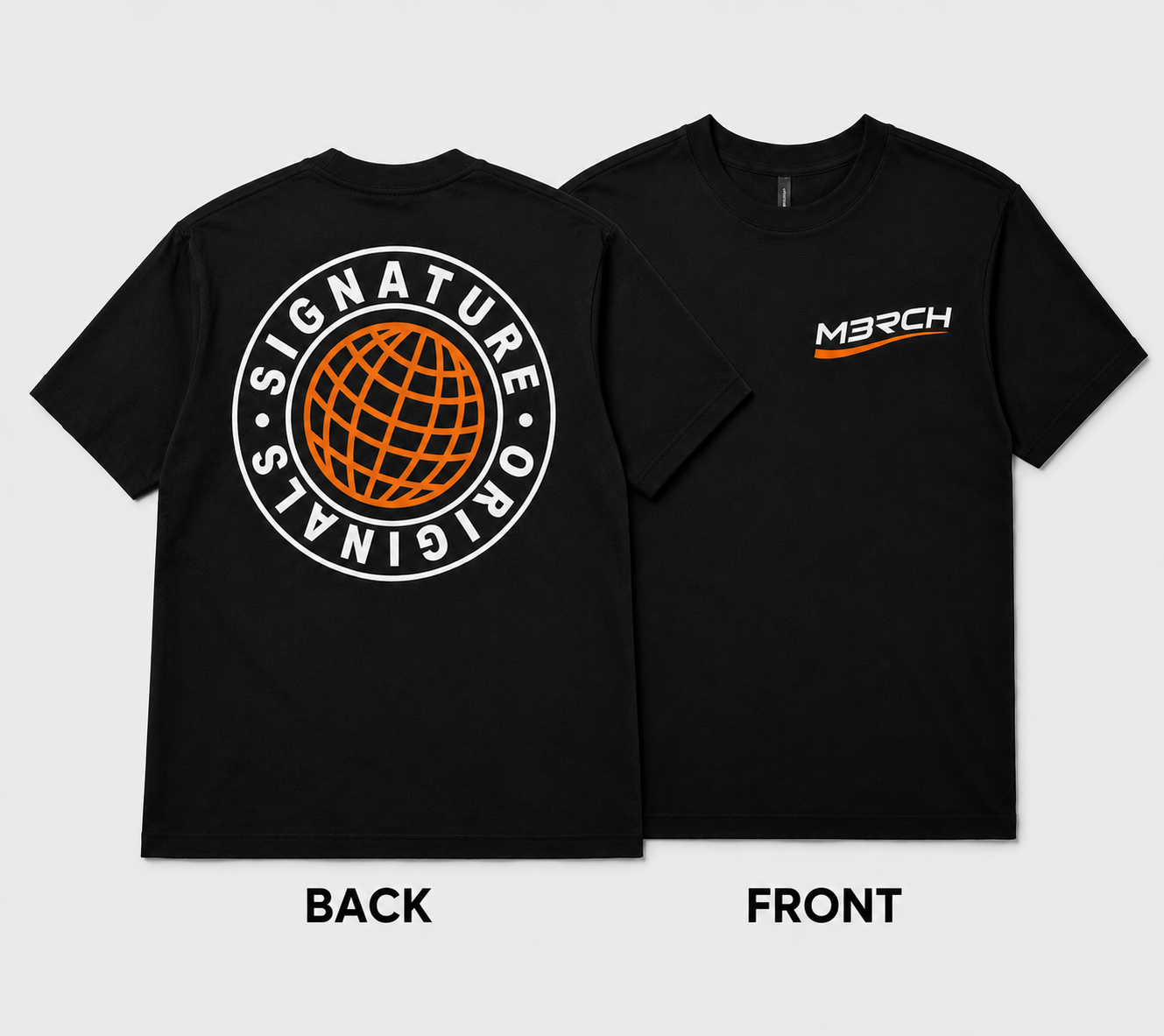 M3RCH Globe Tee Black