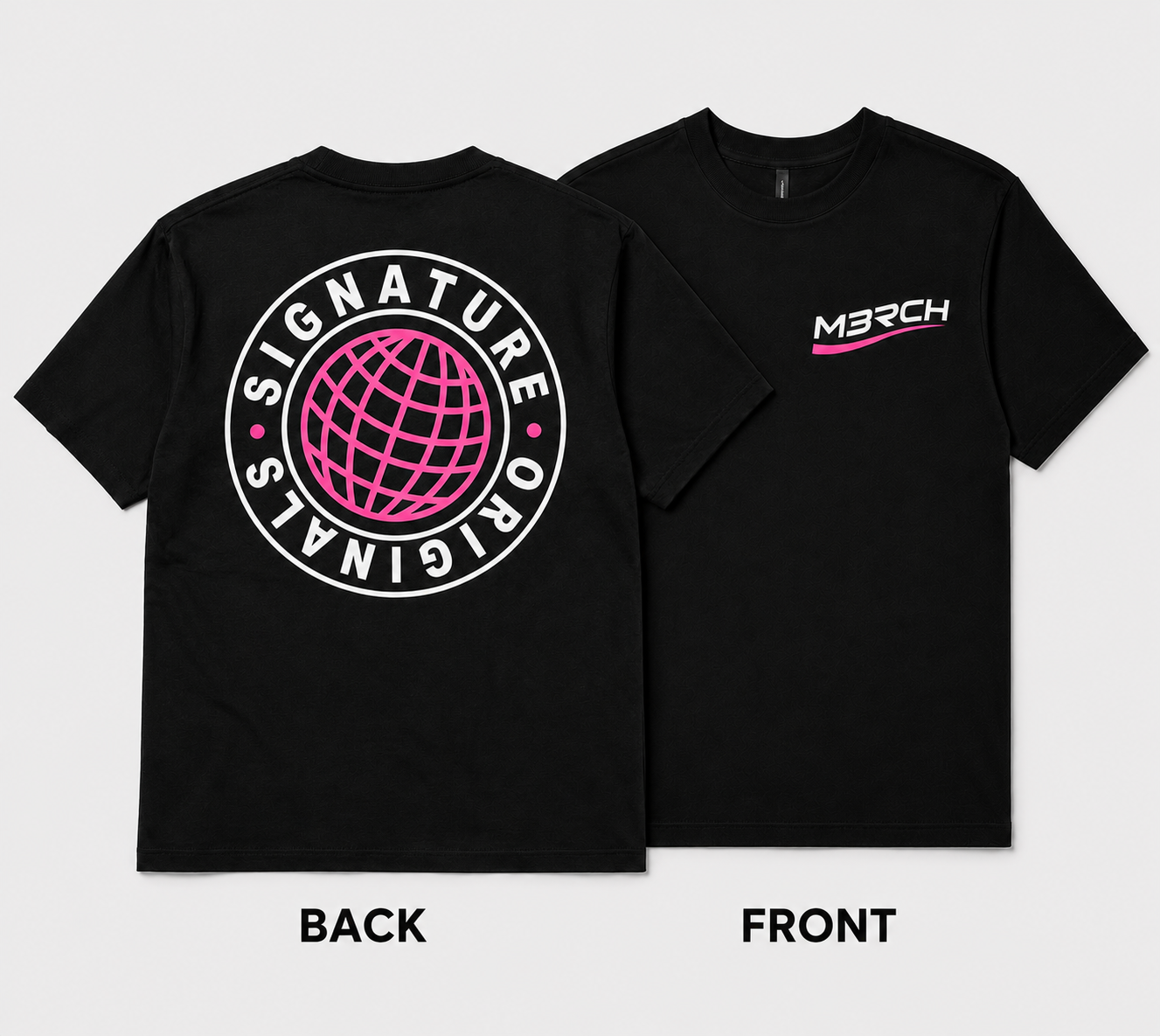 M3RCH Globe Tee Black